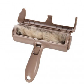  Уред за лесно премахване на косми от дрехи, килими и мебели Flamingo Hair remover Rubbo Taupe